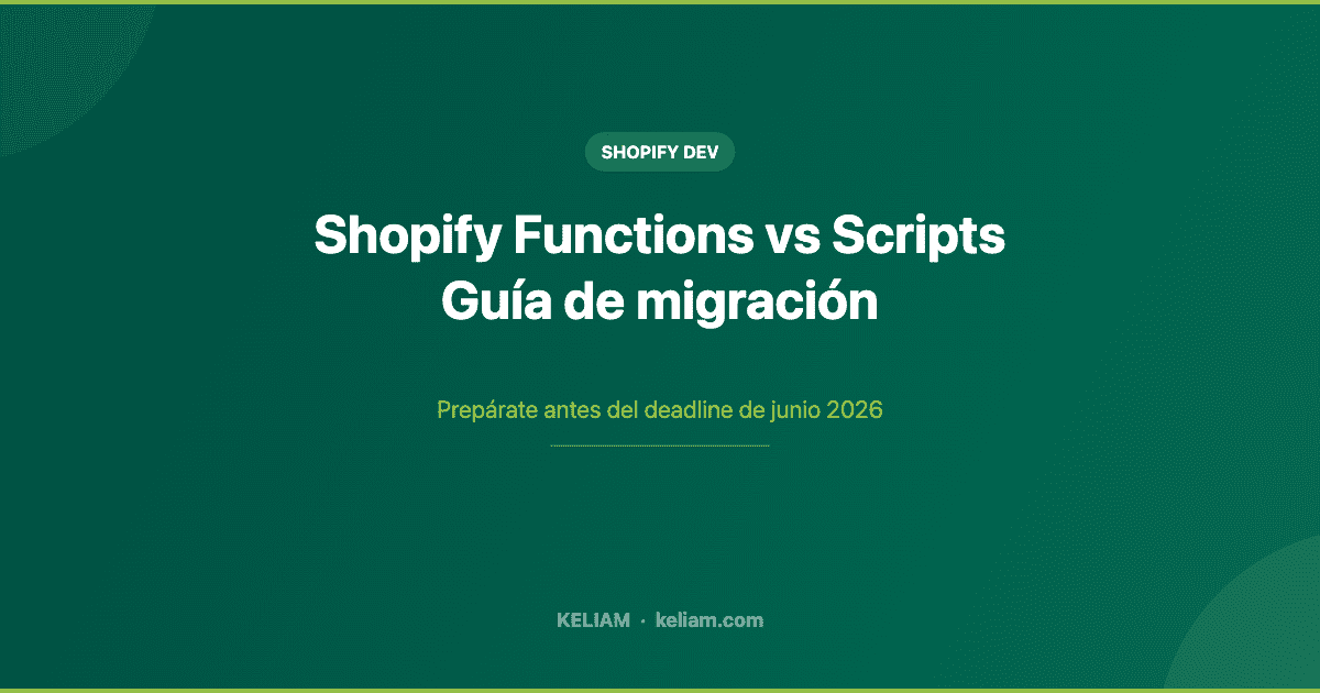 Shopify Functions vs Scripts Guía de migración
