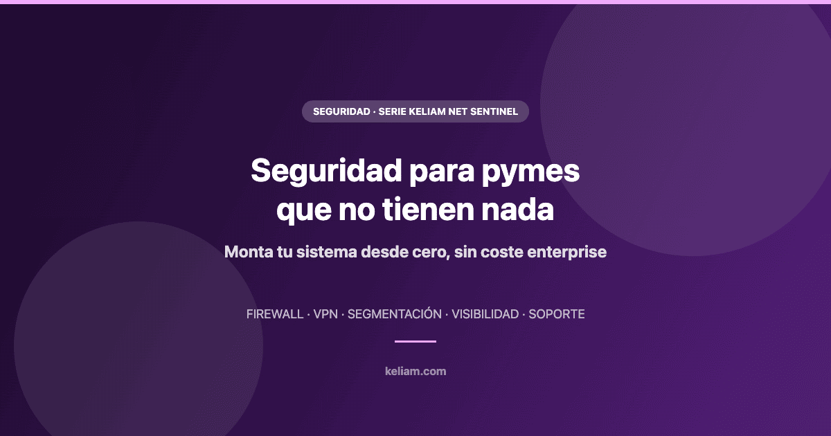 Seguridad informática para pymes desde cero - Keliam Net Sentinel