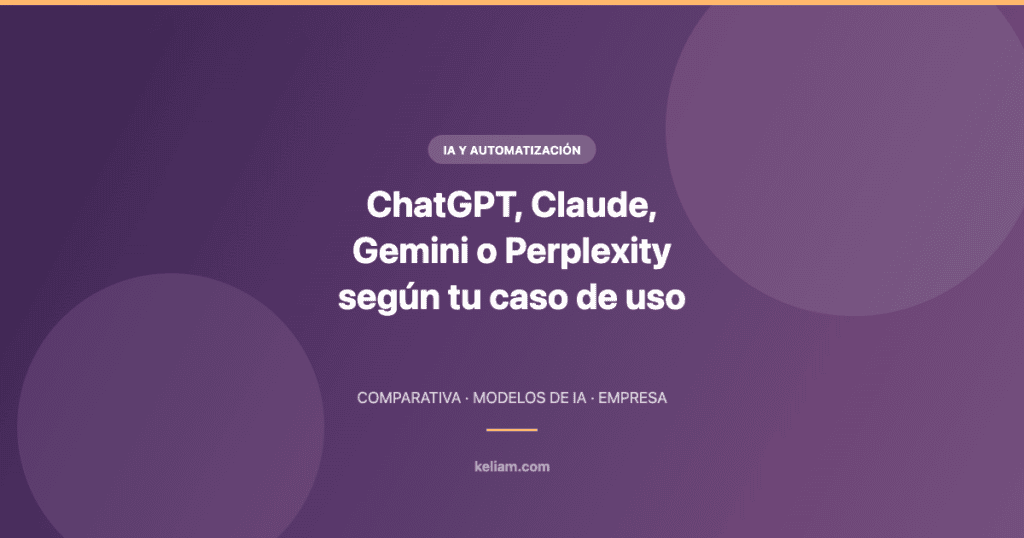 Cómo elegir entre ChatGPT, Claude, Gemini y Perplexity según el caso de uso