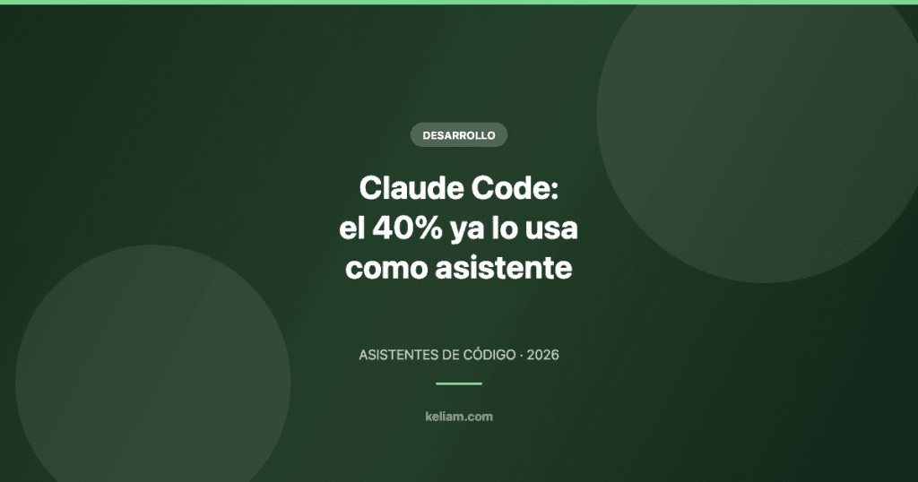 Claude Code: por qué el 40% de los desarrolladores lo usan como asistente de código