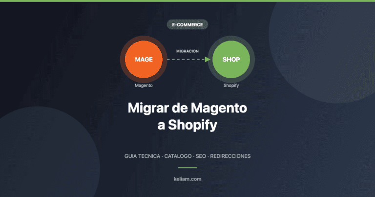 Migrar de Magento a Shopify: de on-premise a SaaS sin perder potencia