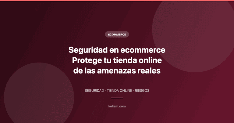 Seguridad en ecommerce: protege tu tienda online de las amenazas reales